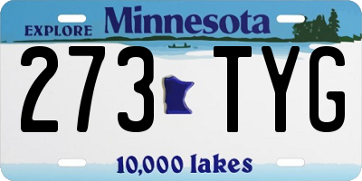 MN license plate 273TYG