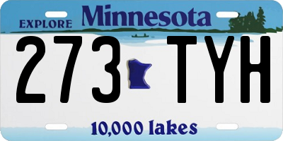 MN license plate 273TYH