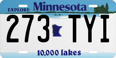 MN license plate 273TYI