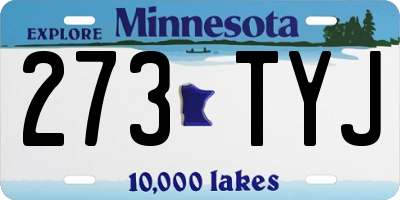 MN license plate 273TYJ