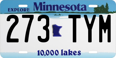 MN license plate 273TYM