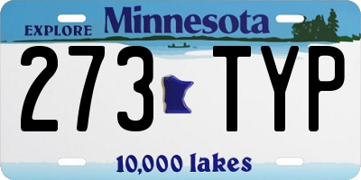 MN license plate 273TYP