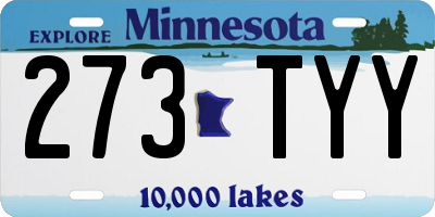 MN license plate 273TYY