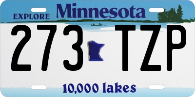 MN license plate 273TZP