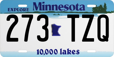 MN license plate 273TZQ