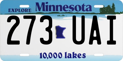 MN license plate 273UAI