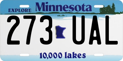 MN license plate 273UAL