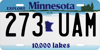 MN license plate 273UAM