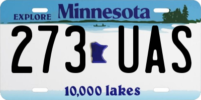MN license plate 273UAS