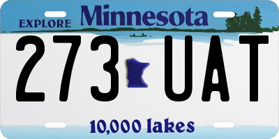 MN license plate 273UAT