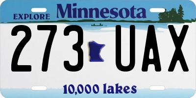 MN license plate 273UAX