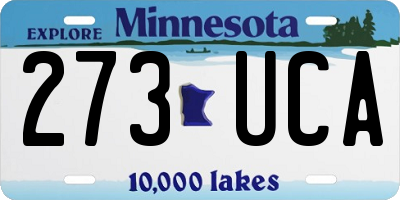 MN license plate 273UCA