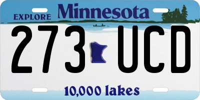 MN license plate 273UCD