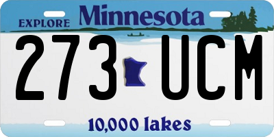 MN license plate 273UCM