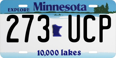 MN license plate 273UCP