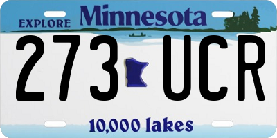 MN license plate 273UCR