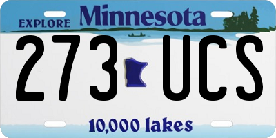 MN license plate 273UCS