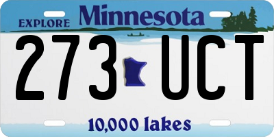 MN license plate 273UCT
