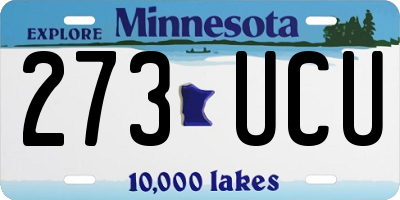 MN license plate 273UCU