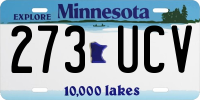 MN license plate 273UCV