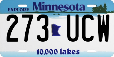 MN license plate 273UCW