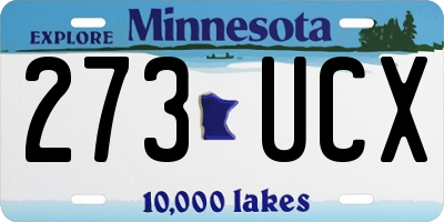 MN license plate 273UCX