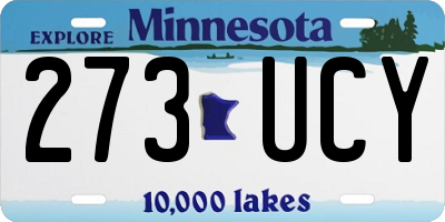 MN license plate 273UCY
