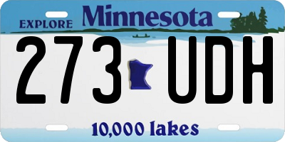 MN license plate 273UDH