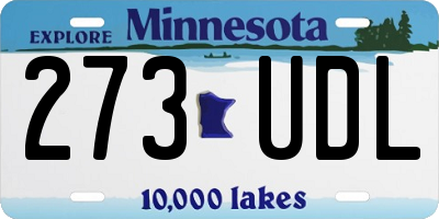 MN license plate 273UDL