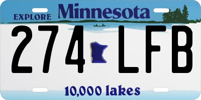 MN license plate 274LFB