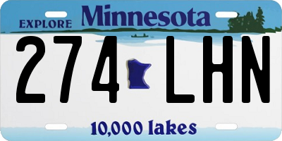 MN license plate 274LHN