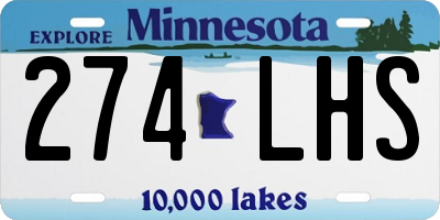 MN license plate 274LHS