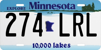 MN license plate 274LRL