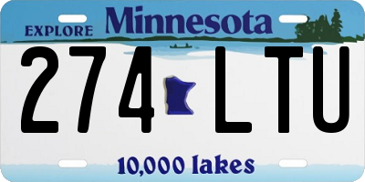 MN license plate 274LTU