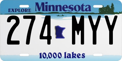 MN license plate 274MYY