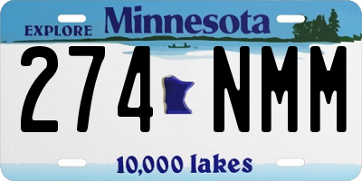 MN license plate 274NMM