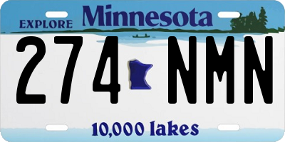 MN license plate 274NMN