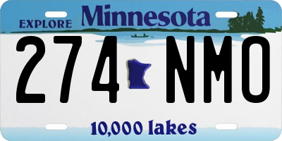 MN license plate 274NMO