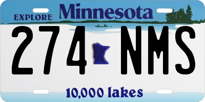 MN license plate 274NMS