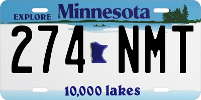 MN license plate 274NMT