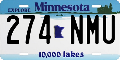 MN license plate 274NMU