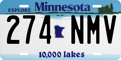 MN license plate 274NMV