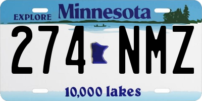 MN license plate 274NMZ