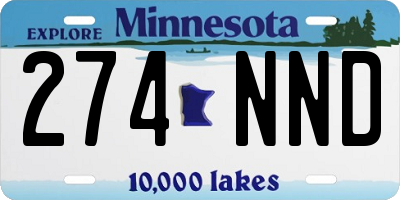 MN license plate 274NND