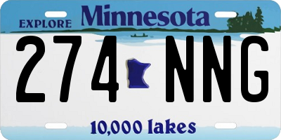 MN license plate 274NNG