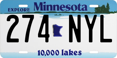 MN license plate 274NYL