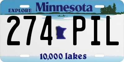 MN license plate 274PIL