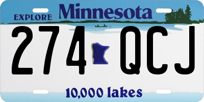 MN license plate 274QCJ