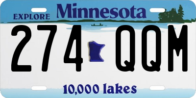MN license plate 274QQM
