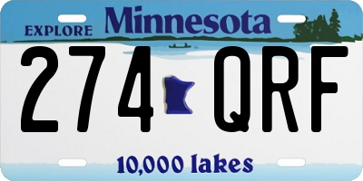 MN license plate 274QRF